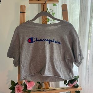 Champion grey cropped Tshirt